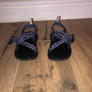 Kids size:3 Orange and blue Chacos!!